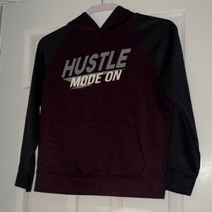Place Black and Burgandy Hoodie